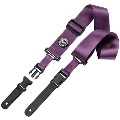 AMUMU Seatbelt Guitar Strap with Clip Purple Nylon -PA01W-PR